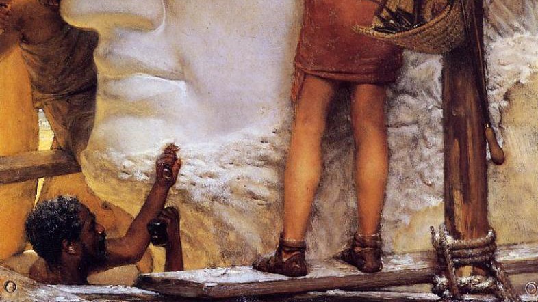 Scultori nell'antica Roma dipinti da Lawrence Alma-Tadema